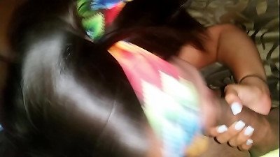 first 3 way while bf sees girlfriend take internal cumshot from buddy